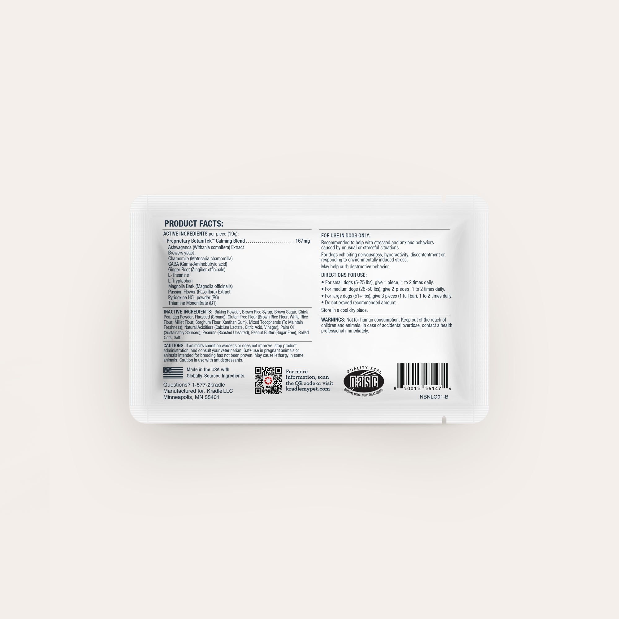 Daily Calming Bliss Bar