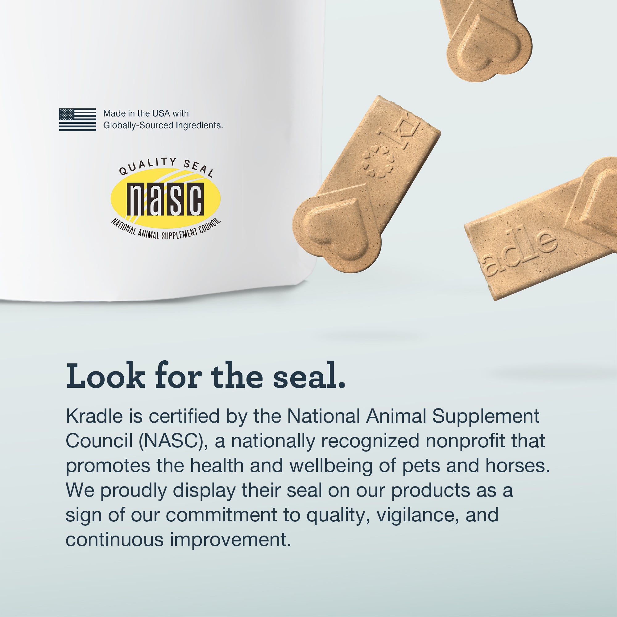 NASC seal on the Calming Chillers pouch